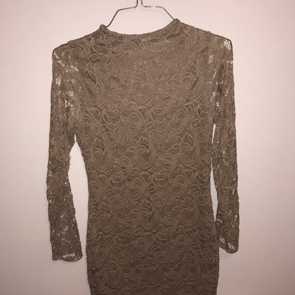 Mocha lace bodycon dress - Picture 5 of 5